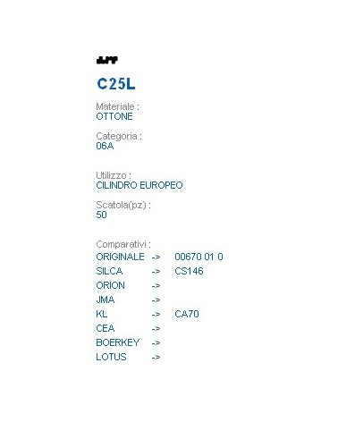 CHIAVE C25L | CS146       