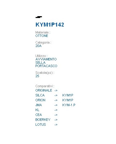 CHIAVE KYM1P142 | KYM1P   