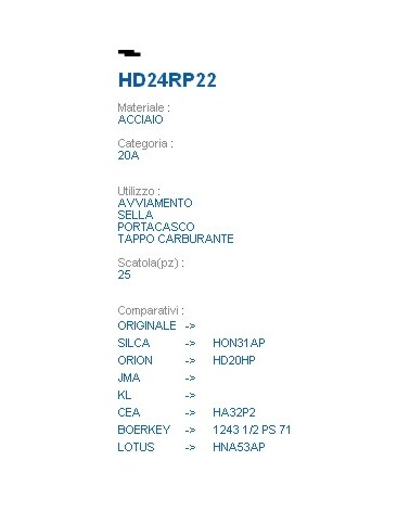 CHIAVE HD24RP22 | HON31AP 