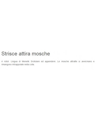 STRISCE ADESIVE MOSCHE 4P 