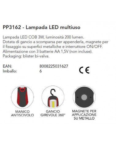 LAMPADA LED MULTIUSO 3W   