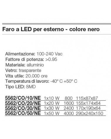 FARO LED 10W 800LM IP65   