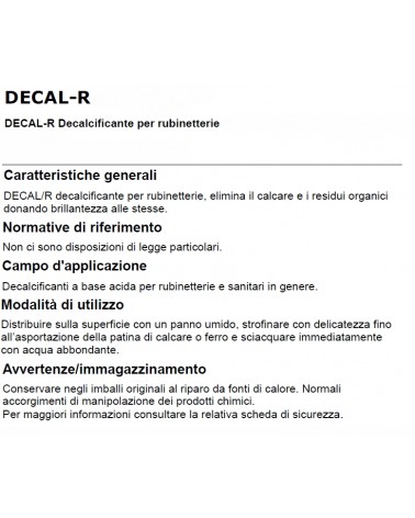 DECAL-R DECALCIF RUBINETTI