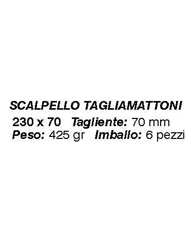 SCALPELLO TAGLIAMAT 23x7  