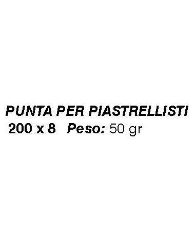 PUNTA PIASTRELLISTA 200x8 
