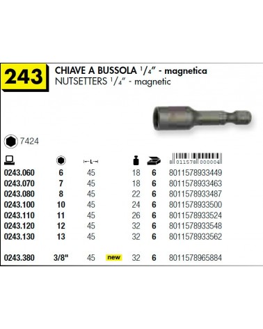 CHIAVE BUSSOLA MAGNETIC 6 