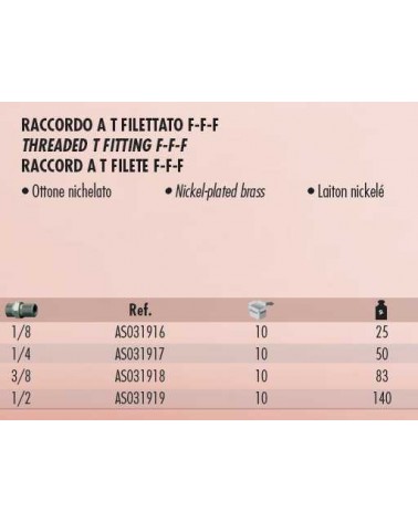 RACCORDO A T 34/F 1/8     