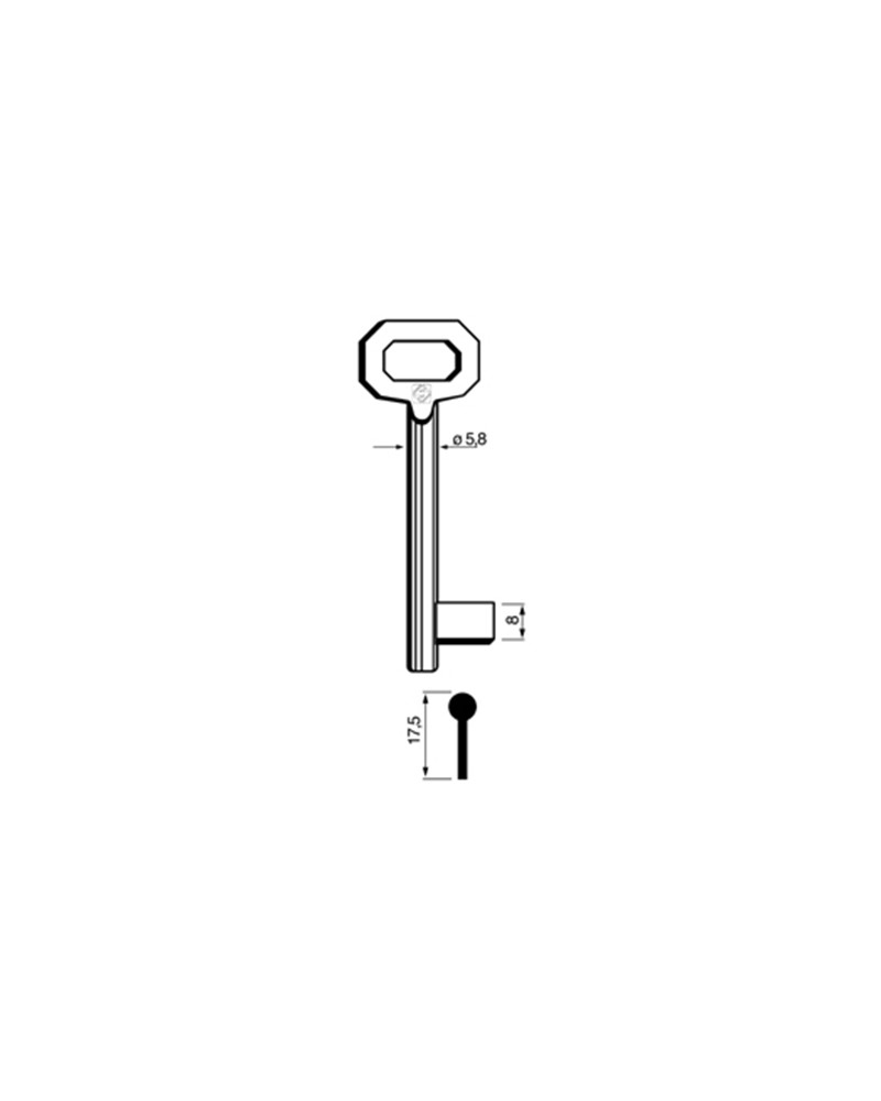 CHIAVE PATENT PASSEPARTOUT 5012 30P ALTO. Categoria: Patent. Impiego: PASSE-PARTOUT e PATENT. Marca principale: PATENT PASSEPART