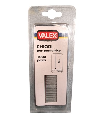 CHIODI PER PUNTATRICI 20MM VALEX 1455550