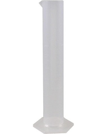 Cilindro graduato moplen doppia gradazione miscele 2% e 4% CC250