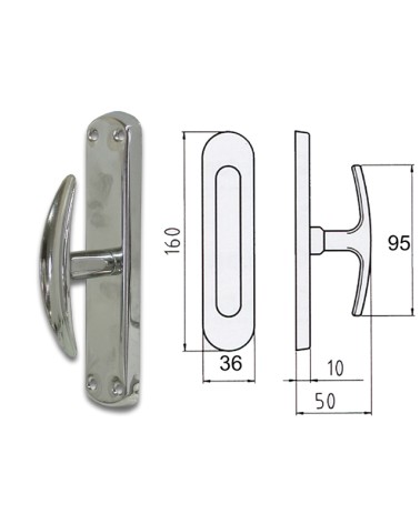 Cremonese ziral serie Corno. Placca bassa GRAZ art. 1602 CON QUADRO 7