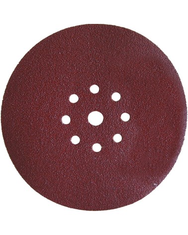 Disco abrasivo velcrato GRANA 220 - articolo E28 -  diametro 225 - con 8 fori - idoneo per levigatrice a giraffa
