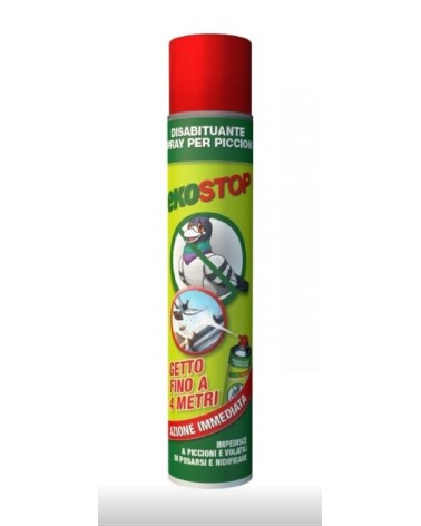 EKOSTOP DISABITUANTE PICCIONI E VOLATILI BOMBOLA SPRAY 4 METRI