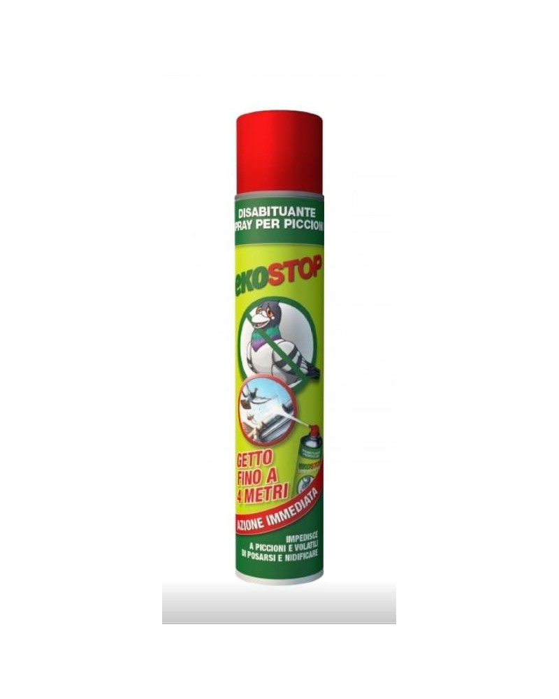 EKOSTOP DISABITUANTE PICCIONI E VOLATILI BOMBOLA SPRAY 4 METRI