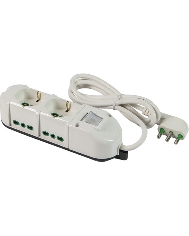 FORTEK RETAIL MULTIPRESE 6 PRESE + INTERRUTTORE ART. 49112 FANTON