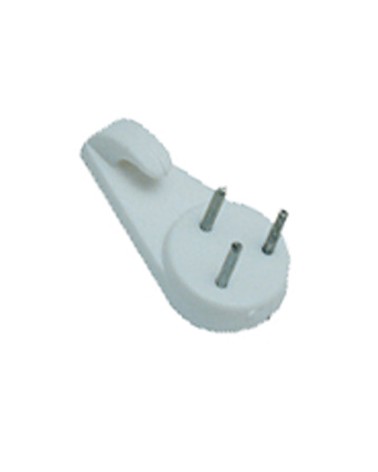 GANCIO PER MURO PER QUADRI CON 3 CHIODI BIANCO