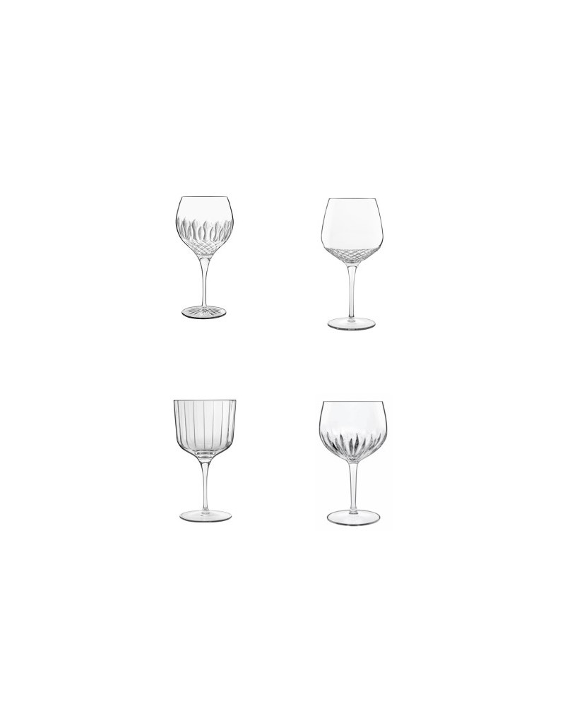 GIN SET 4 PEZZI SELECT BORMIOLIVetro sonoro superiore high-tech senza piombo. Resistente alle rotture e ai lavaggi in lavastovig
