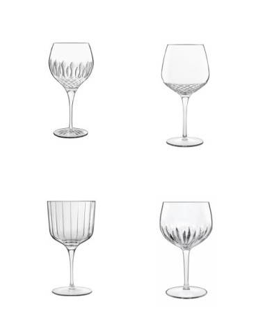 GIN SET 4 PEZZI SELECT BORMIOLIVetro sonoro superiore high-tech senza piombo. Resistente alle rotture e ai lavaggi in lavastovig