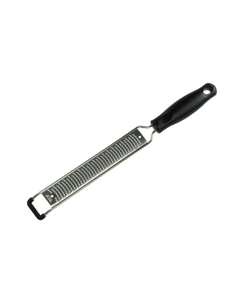 GRATTUGIA INOX CON MANICO ANTISCIVOLO 38,5CM CON LAMA LAMA FINE 3,5X22CM