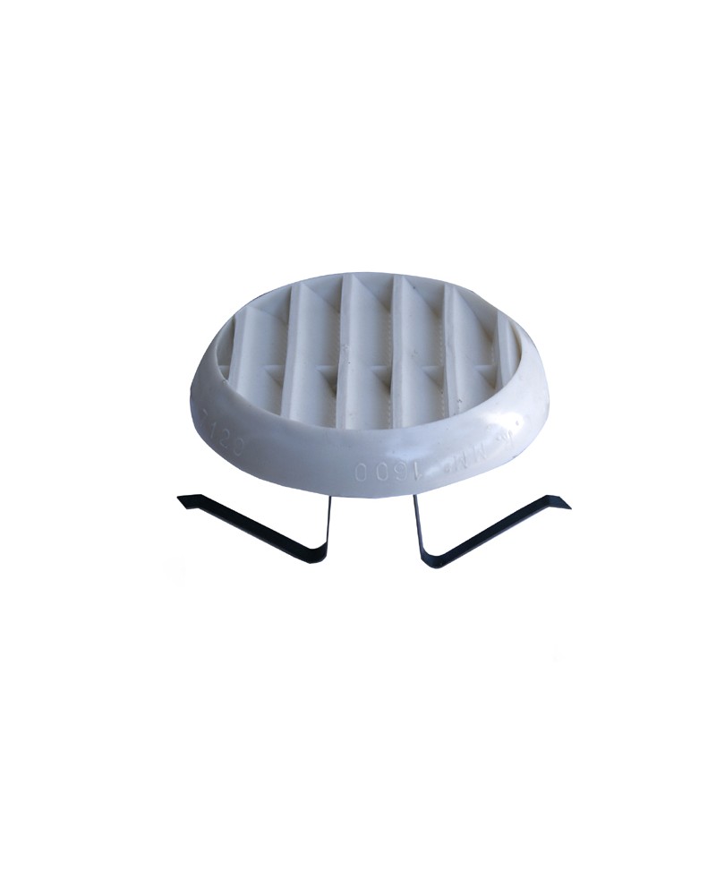 GRIGLIA PLASTICA TONDA CON MOLLE DIAMETRO 120/160MM Con dispositivo antinsetti incorporato.