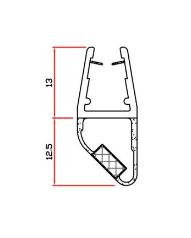 GUARNIZIONE BOX DOCCIA H 2 MT MOD.412