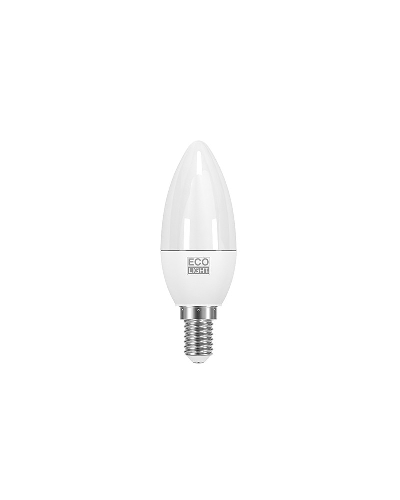 LAMPADA LED CANDELA E14 8W come i vecchi 60W 806LM 4000K ECOLIGHT