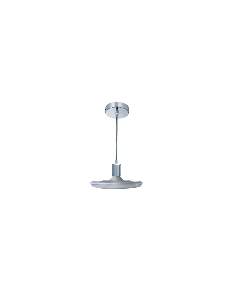 LAMPADARIO LED 30W CROMO 2400LUMEN LUCE 3000K E27