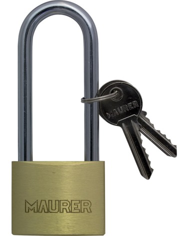 Lucchetto di sicurezza 50MM rettangolare in ottone ad arco extra-lungo