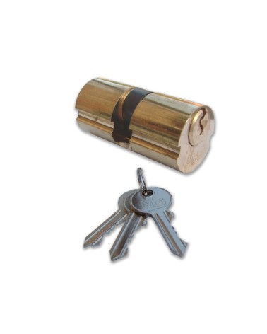 MG 019-80-0 mm80 27x51 cilindro tondo, corpo in ottone, fornito con 3 chiavi. Dimensioni: mm.Ø26.