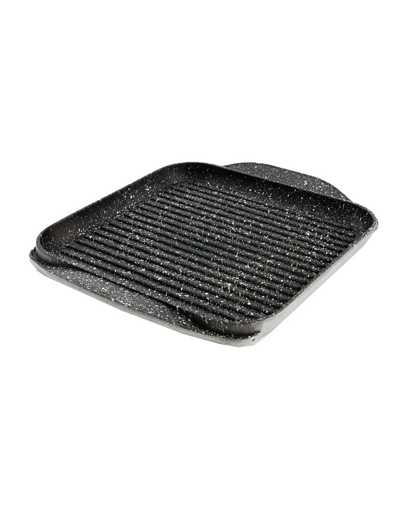 Piastra antiaderente Brava Geo, lega di alluminio priva di nichel e metalli pesanti, rivestimento totalmente esente da PFOA. Ada