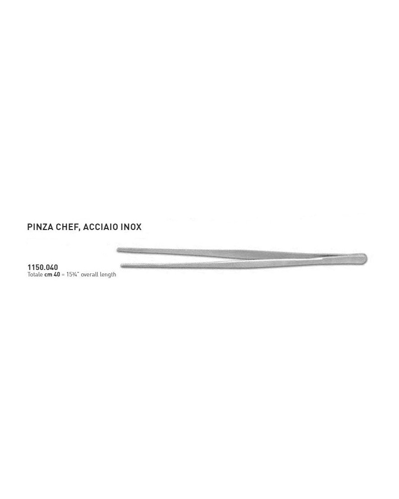 PINZA CHEF ACCIAIO INOX CM40 AMBROGIO SANELLI