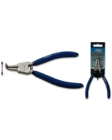 Pinza LABOR MM175 per anelli elastici di sicurezza ( SEEGER ) con becchi PIEGATI per esterni.
