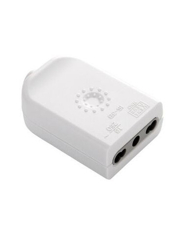 PRESA BIPASSO 2P+T BIANCO FIG.1