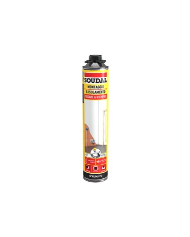 SOUDAL SCHIUMA POLIURETANICA PISTOLA B3 750ML