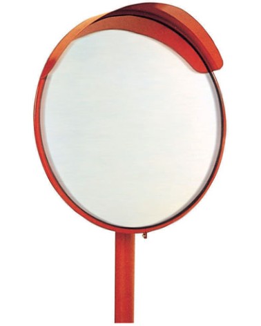 SPECCHIO STRADALE INFRANGIBILE CM60 parabolico con visiera