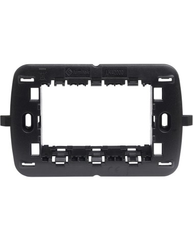 SUPPORTO PER PLACCHE 3 POSTI NERO