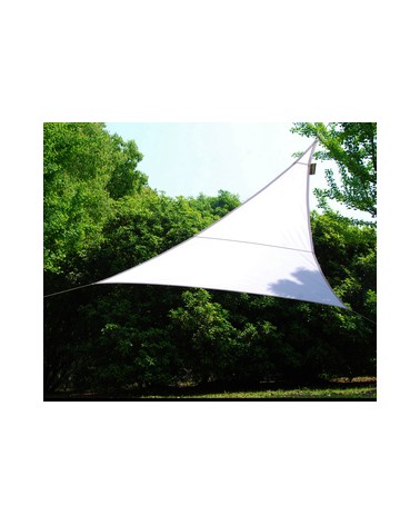 TELO OMBREGGIANTE IN POLIESTERE  VELA MT5X5X5 TRIANGOLARE  BIANCO