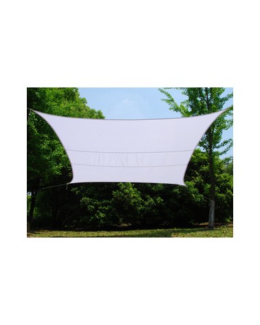 TENDA VELA OMBREGGIANTE QUADRATA HDPE 2,9X2,9MT BIANCOin HDPE 180 g/mq