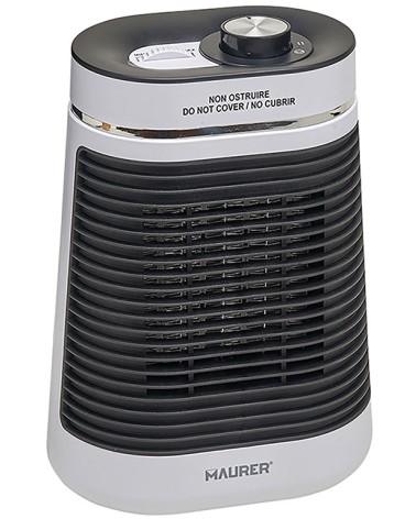 TERMOVENTILATORE CON RESISTENZA CERAMICA E OSCILLAZIONE MAURER 1000/1500W
