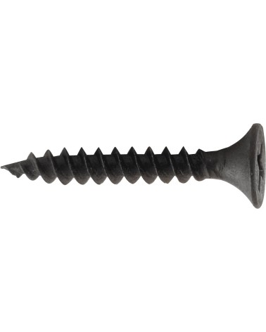 Vite per cartongesso 3,5X35MM - testa trombetta - impronta croce PH2 - in acciaio temprato e fosfatata colore nero - idonea al f