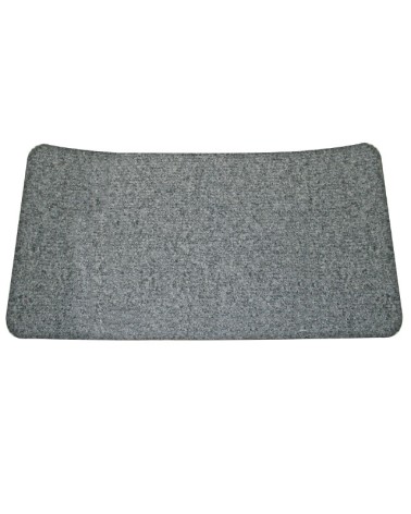 Zerbino rettangolare 36x69 cm, in cocco sintetico, per uso interno ed esterno, colore grigio.