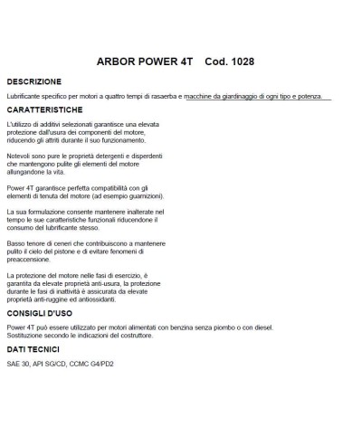 OLIO 10W30 RASAERBA 4T 1LT