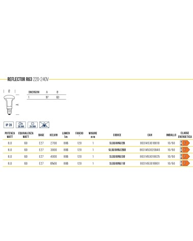 LAMP LED REFLEC E27 8W FRE