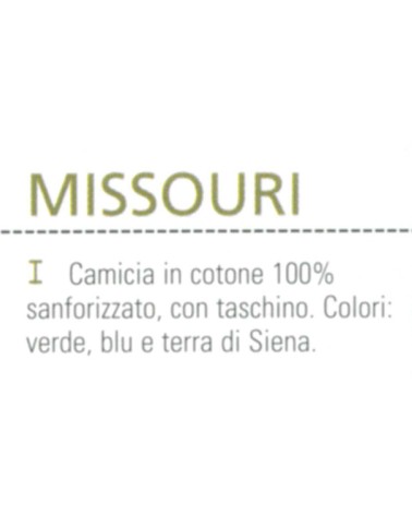 CAMICIA MISSOURI BLU TG. M