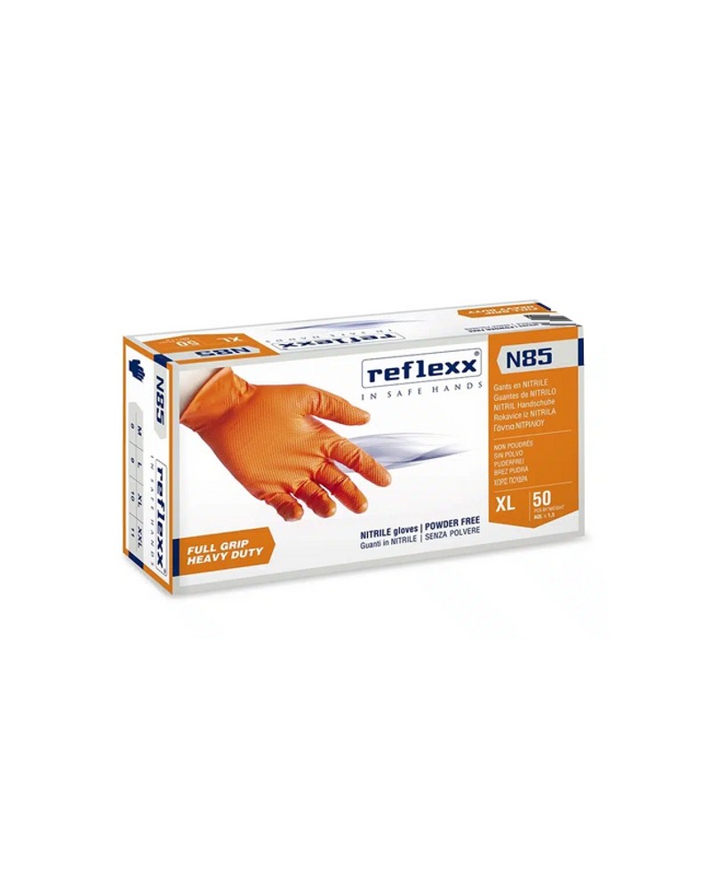 GUANTO NITRIL ORANGE TG L 