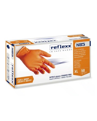 GUANTO NITRIL ORANGE TG L 