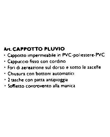 IMPERMEABILE VERDE TG    L