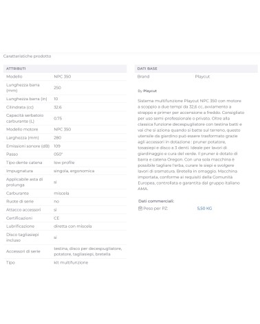 DECESP MULTIFUNZ. NPC350  