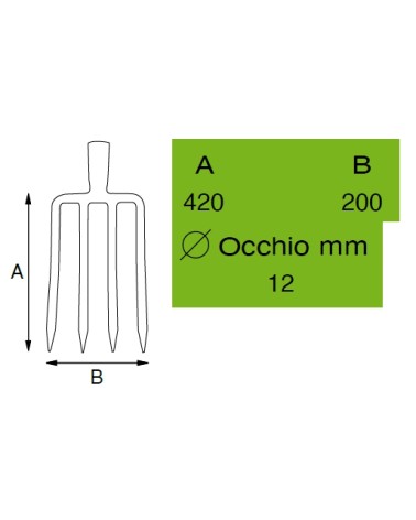 FORCA 4 DENT ORO C/DEN/PIA