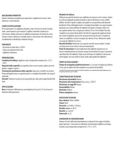 SIL BOSTIK CAMIN/STUFE GRI